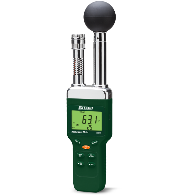 Extech HT200 : Compteur WBGT (température du thermomètre globe mouillé) de  contrainte thermique