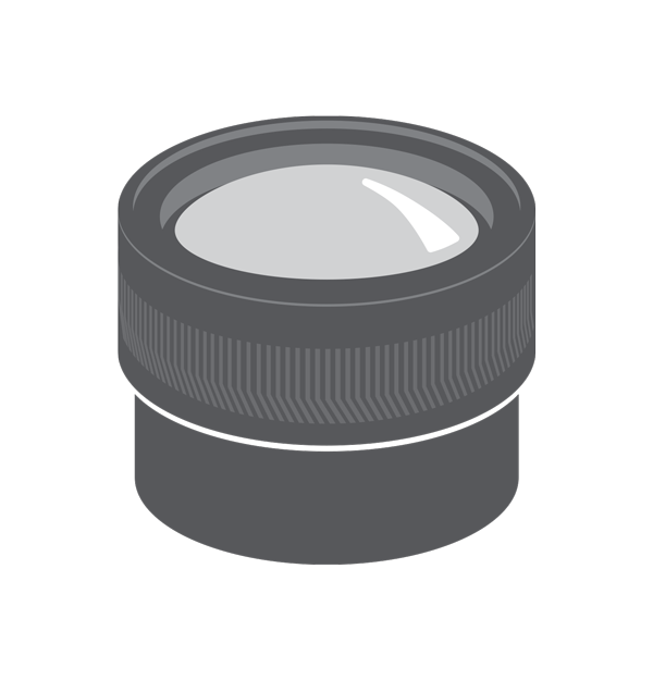Objectif à baïonnette manuel FPO MWIR, f/2.5, 3-5 µm, microscope 1x, (4214995)