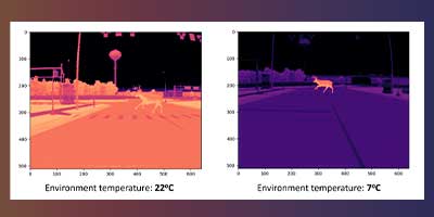 Images thermiques capturées avec les capteurs Ansys AVxcelerate