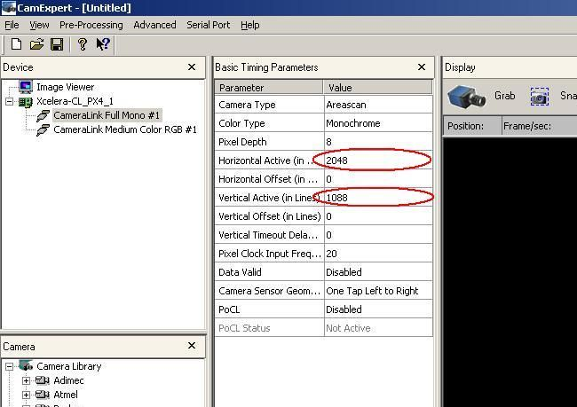 Configuring an Unsupported Camera Link Frame Grabber to Run a Point